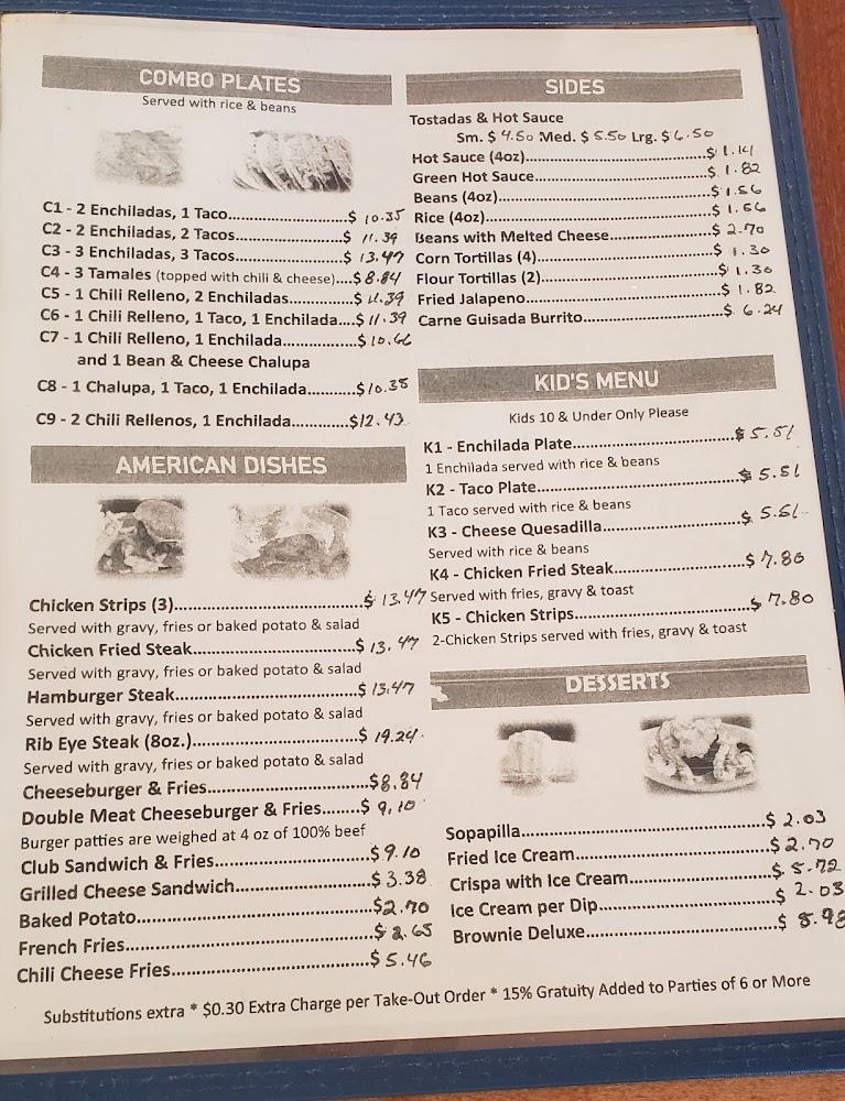 El Palacio Menu image 2