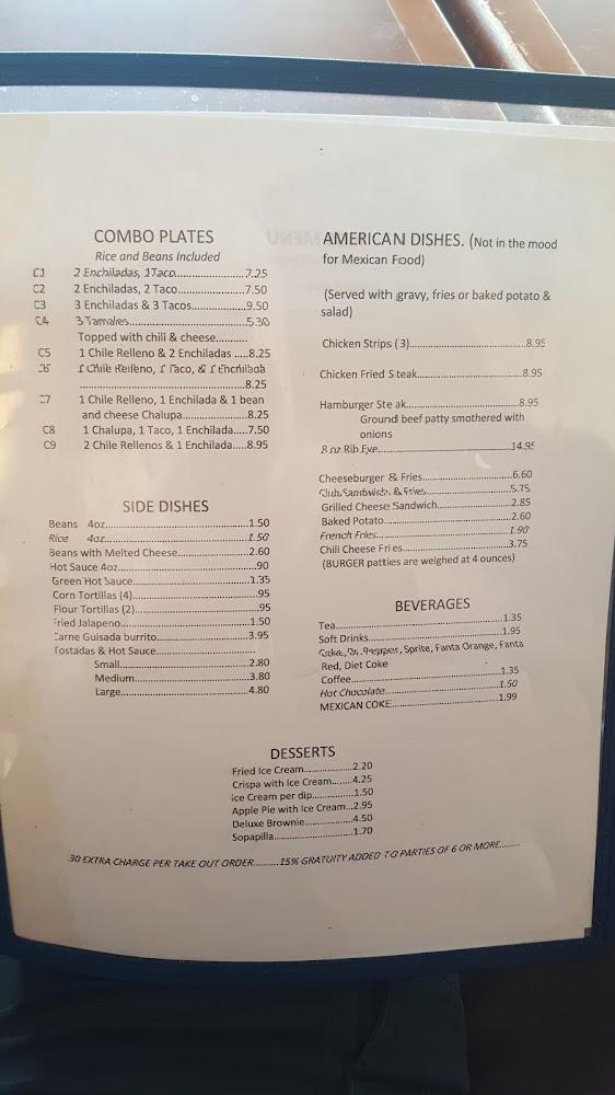 El Palacio Menu image 3